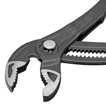 Клещи переставные Denzel 17907, кнопочный механизм, обливные рукоятки, 300 мм купить в Ижевске