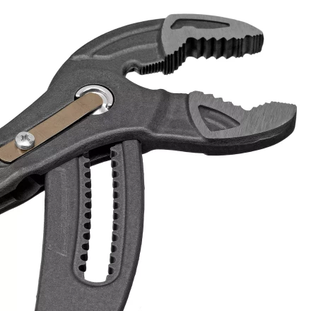 Клещи переставные Denzel 17907, кнопочный механизм, обливные рукоятки, 300 мм купить в Ижевске