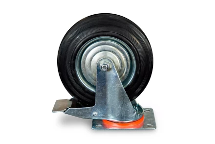 Колесо поворотное резина SCb 80 200 мм с тормозом (Y) 1022091 купить в Ижевске