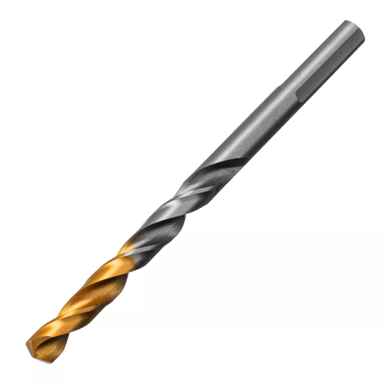Сверло спиральное по металлу Denzel 6 x 93 мм, Р6М5, Golden Tip, 718235 купить в Ижевске