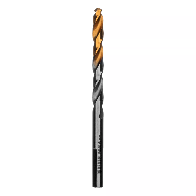 Сверло спиральное по металлу Denzel 6 x 93 мм, Р6М5, Golden Tip, 718235 купить в Ижевске