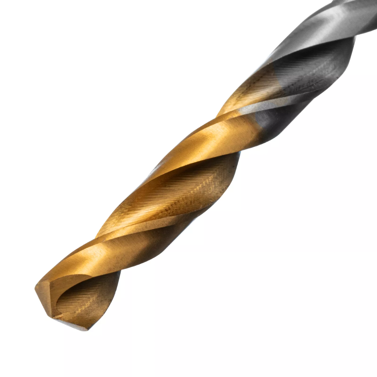 Сверло спиральное по металлу Denzel 6 x 93 мм, Р6М5, Golden Tip, 718235 купить в Ижевске