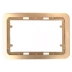 Панель СВЕТОЗАР &quot;ГАММА&quot; накладная для двойных розеток, цвет золотой металлик, 1 гнездо SV-54145-2-GM купить в Ижевске