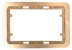 Панель СВЕТОЗАР &quot;ГАММА&quot; накладная для двойных розеток, цвет золотой металлик, 1 гнездо SV-54145-2-GM купить в Ижевске
