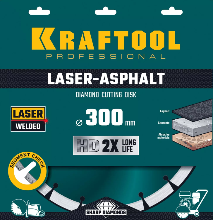 Диски алмазные отрезные для бетонорезов и швонарезчиков ASPHALT 36687-300 купить в Ижевске