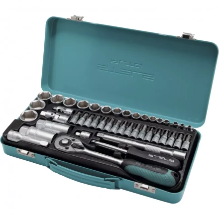 Набор торцевых головок с трещоткой 1/4 и 3/8 44 предмета Stels 13575 купить в Ижевске