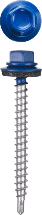 Саморезы СКМ кровельные, RAL 5005 синий насыщенный, 19 x 5.5 мм, 500 шт, для металлических конструкций, STAYER 30305-55-019-5005 купить в Ижевске