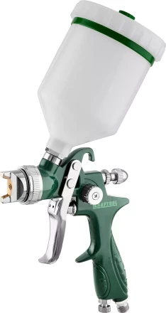 Краскопульт пневматический KRAFTOOL AirKraft, HVLP, c верхним бачком, 1,4мм 06522-1.4 купить в Ижевске