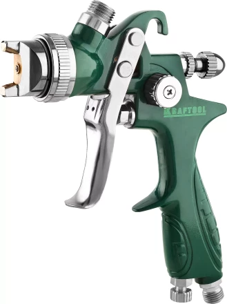 Краскопульт пневматический KRAFTOOL AirKraft, HVLP, c верхним бачком, 1,4мм 06522-1.4 купить в Ижевске