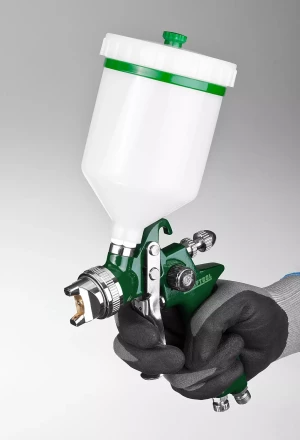 Краскопульт пневматический KRAFTOOL AirKraft, HVLP, c верхним бачком, 1,4мм 06522-1.4 купить в Ижевске