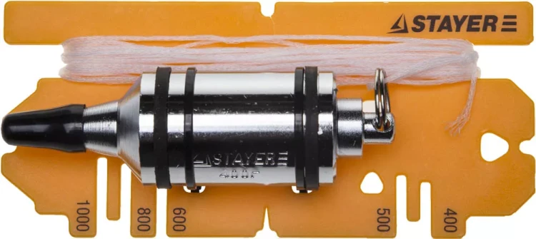 Отвес STAYER "PROFI" строительный со шнуром, с противоударными ободками, 400 г 06352-40 купить в Ижевске