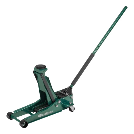 Домкрат гидравлический подкатной, 3,5 т, 95-520 мм, быстрый подъем, низкий подхват, проф.// Сибртех 50851 купить в Ижевске