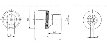 Торцевая головка 3/8&quot;DR внешний TORX Е-12 S06H312 Jonnesway 49705 купить в Ижевске
