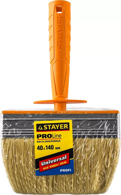 Макловица STAYER "PROFESSIONAL" UNIVERSAL, натуральная светлая щетина, пластмассовый корпус, 40х140мм 0182-14 купить в Ижевске