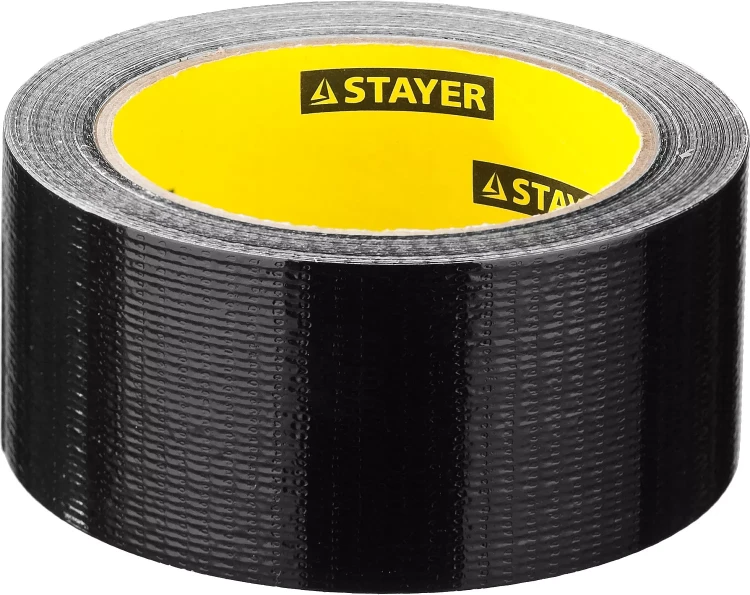 Армированная лента, STAYER Professional 12086-50-25, универсальная, влагостойкая, 48мм х 25м, черная 12086-50-25 купить в Ижевске