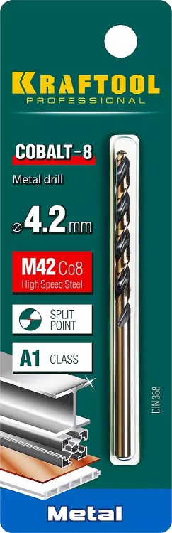 Сверла по металлу HSS-Co Оберон 29656-4.2 купить в Ижевске
