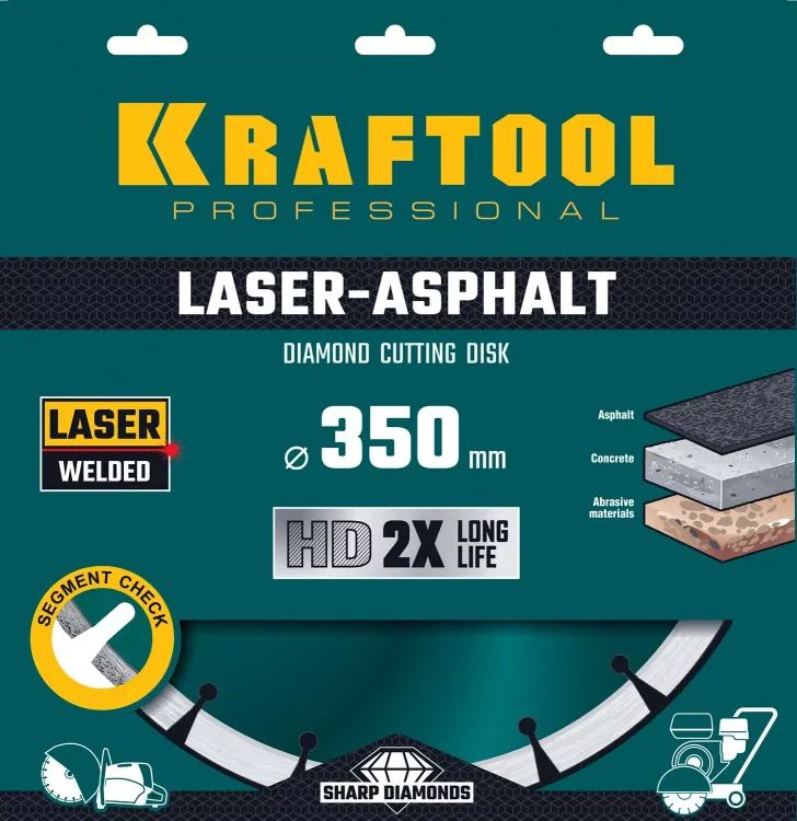 Диски алмазные отрезные для бетонорезов и швонарезчиков ASPHALT 36687-350 купить в Ижевске