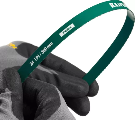 Полотно гибкое Max Flex, KRAFTOOL 15941-24-S2, безопасное, с волнообразной разводкой, 24 TPI, 2шт, 300мм 15941-24-S2 купить в Ижевске