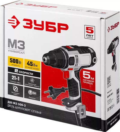 Дрель-шуруповерт сетевая ДШ-М3-500-2 серия МАСТЕР купить в Ижевске