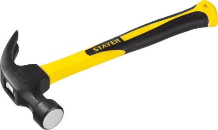 Молоток-гвоздодер &quot;Fiberglass&quot; с фиберглассовой рукояткой, 560 г, STAYER Professional 2026-560_z01 купить в Ижевске