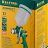 Краскопульт пневматический KRAFTOOL AirKraft, HVLP, с верхним бачком, 1,7мм 06522-1.7 купить в Ижевске