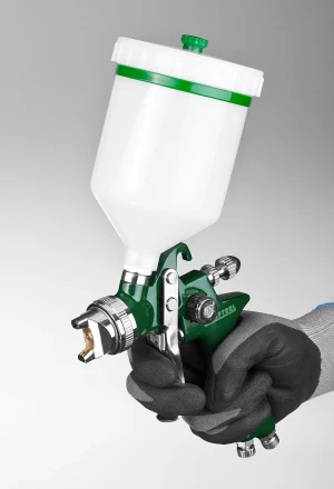 Краскопульт пневматический KRAFTOOL AirKraft, HVLP, с верхним бачком, 1,7мм 06522-1.7 купить в Ижевске