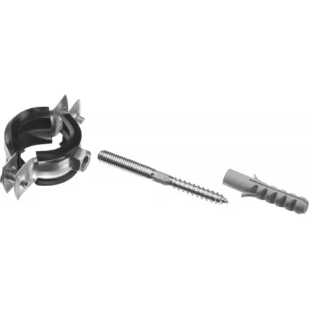 ЗУБР &quot;МАСТЕР&quot;. Хомут трубный с гайкой, оцинкованный, в комплекте с сантехнической шпилькой и дюбелем, 3/4&quot;, 1шт 37866-26-30 купить в Ижевске