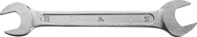 Ключ рожковый гаечный ЗУБР "СТАНДАРТ", оцинкованный, 22х24мм 27115-22-24 купить в Ижевске