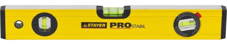 Уровень STAYER "PROFI" PROSTABIL профессион коробчатый, усилен, 2 фрезер поверхн, 3 ампулы (1 поворотная), 40 см 3471-040_z01 купить в Ижевске