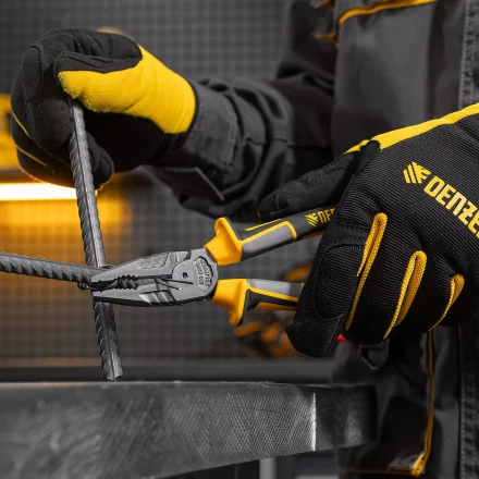 Плоскогубцы комбинированные 205 мм Denzel 17082, трехкомпонентные рукоятки купить в Ижевске