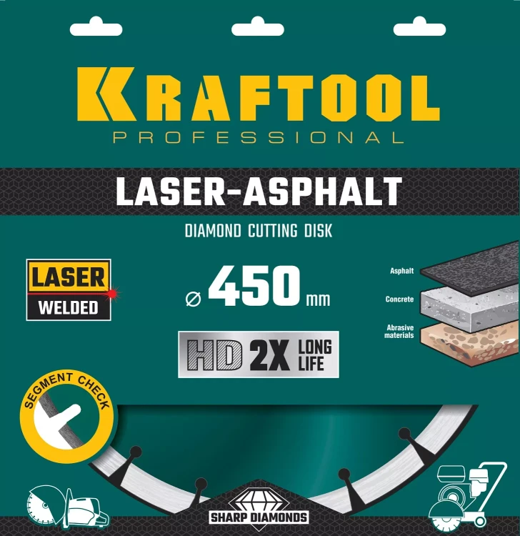 Диски алмазные отрезные для бетонорезов и швонарезчиков ASPHALT 36687-450 купить в Ижевске