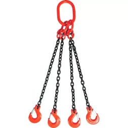Строп цепной TOR 4СЦ г/п 11,2 т 4,0 м с самозакрывающимися крюками 1018507