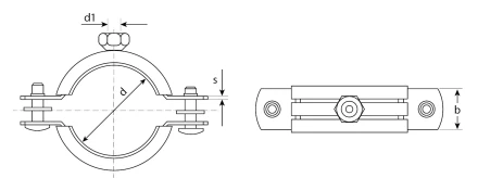 Хомуты трубные с гайкой карточка серия МАСТЕР купить в Ижевске