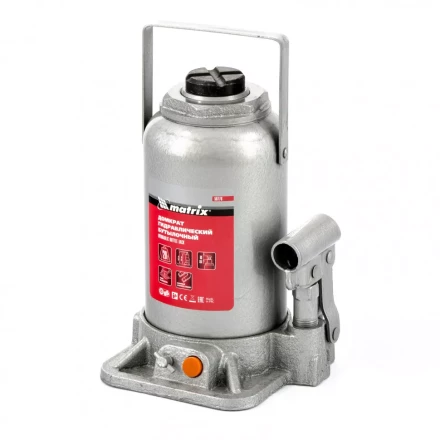 Домкрат гидравлический бутылочный 20 т h подъема 244-449 мм Matrix 50778 купить в Ижевске