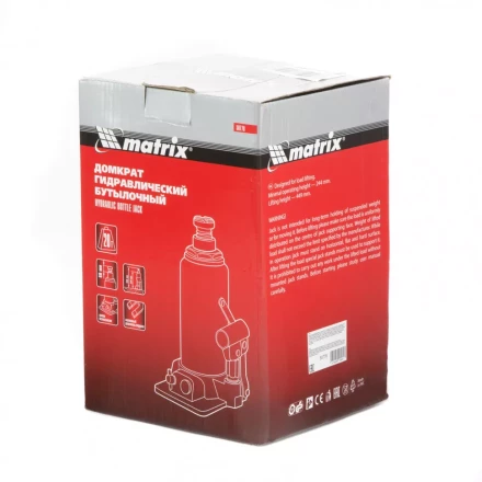 Домкрат гидравлический бутылочный 20 т h подъема 244-449 мм Matrix 50778 купить в Ижевске