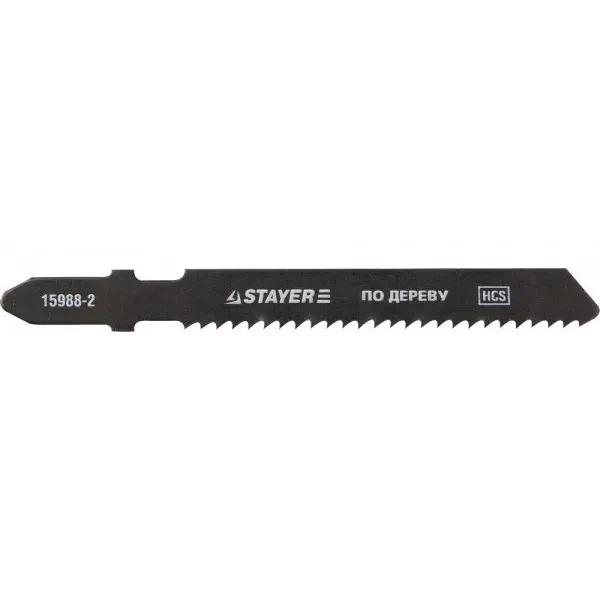 Полотна STAYER "PROFI", T119B, для эл/лобзика, HCS, по дереву, фанере, ДСП, EU-хвост., шаг 2мм, 50мм, 2шт 15988-2_z01 купить в Ижевске