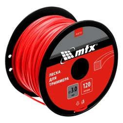 Леска для триммера квадрат 3,0 мм х 120 м, на катушке //MTX 96878