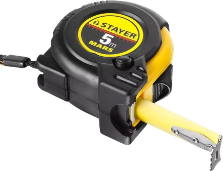 Рулетка STAYER "PROFI" "MARS", обрезиненный корпус, 5мх19мм 34131-05 купить в Ижевске