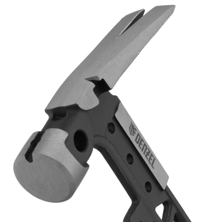 Молоток строительный 450 г, цельнокованый,боек с магнитом, двухкомп. обрезин. рук-ка Denzel 10468 купить в Ижевске