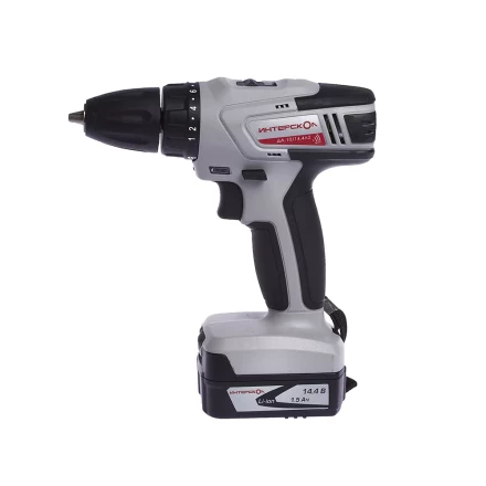Аккумуляторная дрель-шуруповерт ИНТЕРСКОЛ ДА-10/14,4Л2 Li-ion АПИ 2х1.5Ач купить в Ижевске