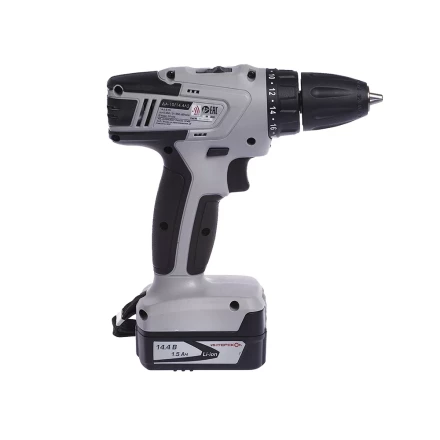 Аккумуляторная дрель-шуруповерт ИНТЕРСКОЛ ДА-10/14,4Л2 Li-ion АПИ 2х1.5Ач купить в Ижевске