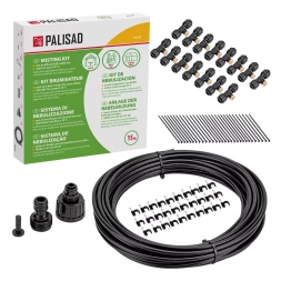 Система туманообразования Palisad 676798, полиэтиленовый шланг, длина 15 м, форсунки 15 шт