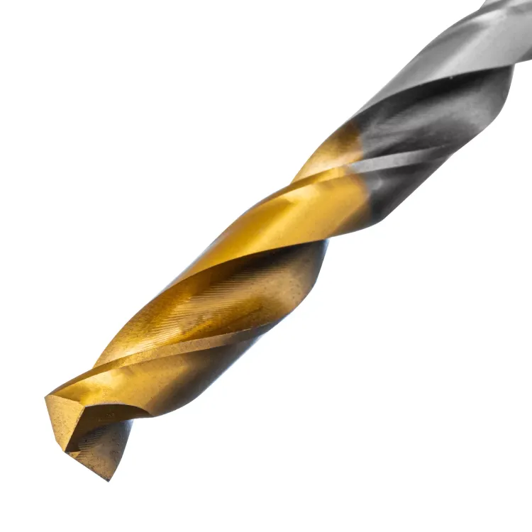 Сверло спиральное по металлу Denzel 8 x 117 мм, Р6М5, Golden Tip, 718239 купить в Ижевске