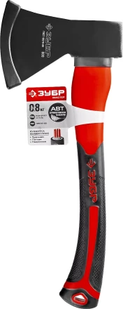 Топор ЗУБР &quot;МАСТЕР&quot; кованый с двухкомпонентной стеклопластиковой рукояткой, 0,8кг 2061-08 купить в Ижевске