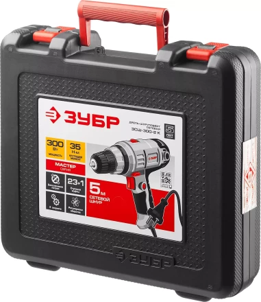 Дрель-шуруповерт сетевая в кейсе ЗСШ-300-2 К серия МАСТЕР купить в Ижевске