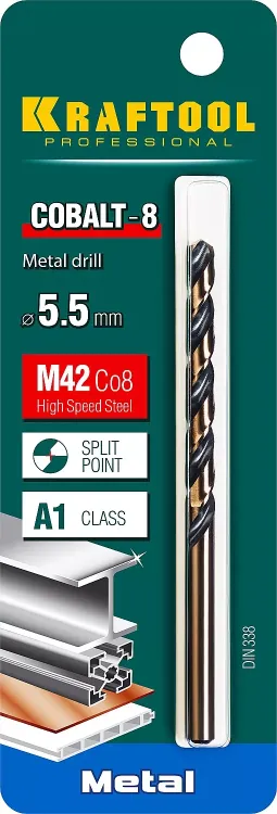 Сверла по металлу HSS-Co 29656-5.5 купить в Ижевске
