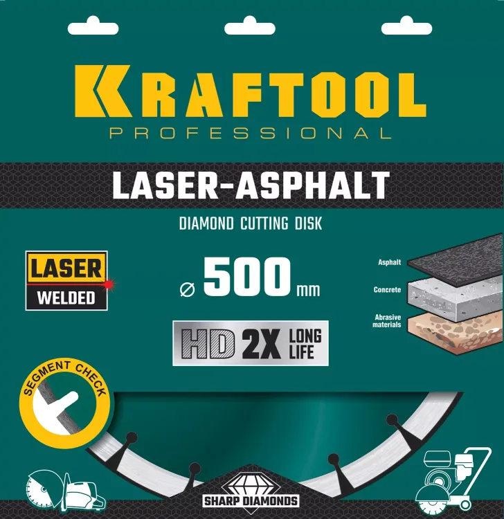 Диски алмазные отрезные для бетонорезов и швонарезчиков ASPHALT 36687-500 купить в Ижевске