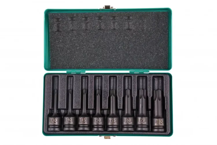 Набор ударных торцевых головок TORX 1/2",  в кейсе 8 шт Stels 13999 купить в Ижевске