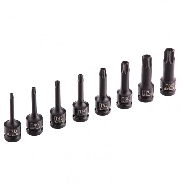 Набор ударных торцевых головок TORX 1/2",  в кейсе 8 шт Stels 13999 купить в Ижевске