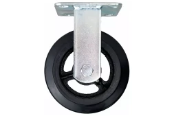 Аппаратное неповоротное колесо большегрузное HITCH 100*50 резина черная FCd46 (SZ084999)